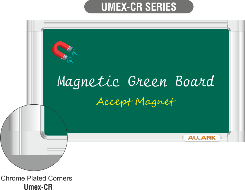 Magnetic green marker board detail 4